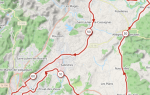 Celas-Brouzet-Rivieres-St Ambroix-St julien Cassagnas-Salindres
